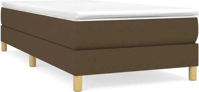 vidaXL Boxspringbett aus Stoff in Braun, B/T/H: 90 x 190 x 25 cm - Bild 1
