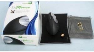 Minicute EZMouse M1100 Ergonomische Wireless Maus für die rechte Hand in Schwarz - Bild 1