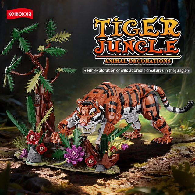 Moc König des Dschungels Tiger, Modellbausatz, 1650 Teile - Bild 1