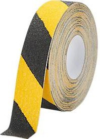 Dural Antirutschband Duraline Grip+ selbstklebend für Innen & Außen, grobkörnige Beschichtung, schwarz-gelb, Länge: 15 m, Breite: 5 cm - Bild 1