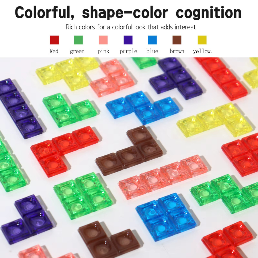 3D Transparent Tetris Puzzle, 3d_puzzle, 2 Spieler, transparent, multicolour - Bild 2