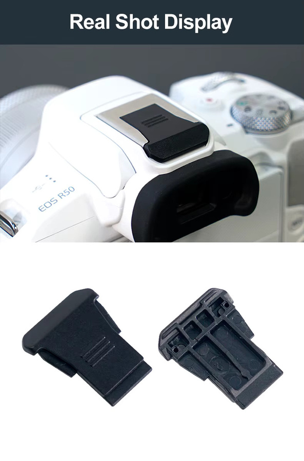 Kamera-Blitzschuh-Abdeckung für Canon EOS und EF Kameras in Schwarz aus Metall und Kunststoff zum Schutz für Canon RP, R6, R6II, 6D und 5D4 - Bild 3
