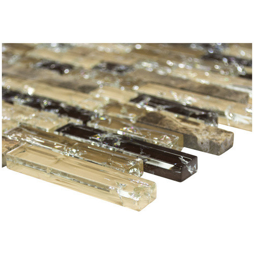 HuH Mosaikfliese Ice Cube Wandbelag braun B/H: 30,5 x 29,8 cm - Bild 2