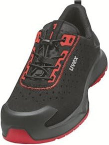 Uvex Halbschuhe x-craft S1P schwarz rot Größe 45 Weite 12 - Bild 1