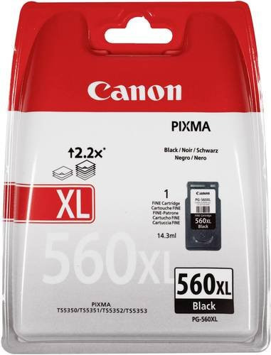 Original Canon Tintenpatrone PG-560XL Schwarz - Bild 1