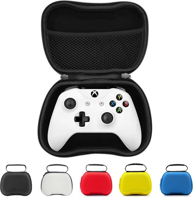 Bibuks Hard Shell Controller Tragetasche in Rot für Xbox, Nintendo Switch Pro, PS5, PS4 und PS3 - Bild 1