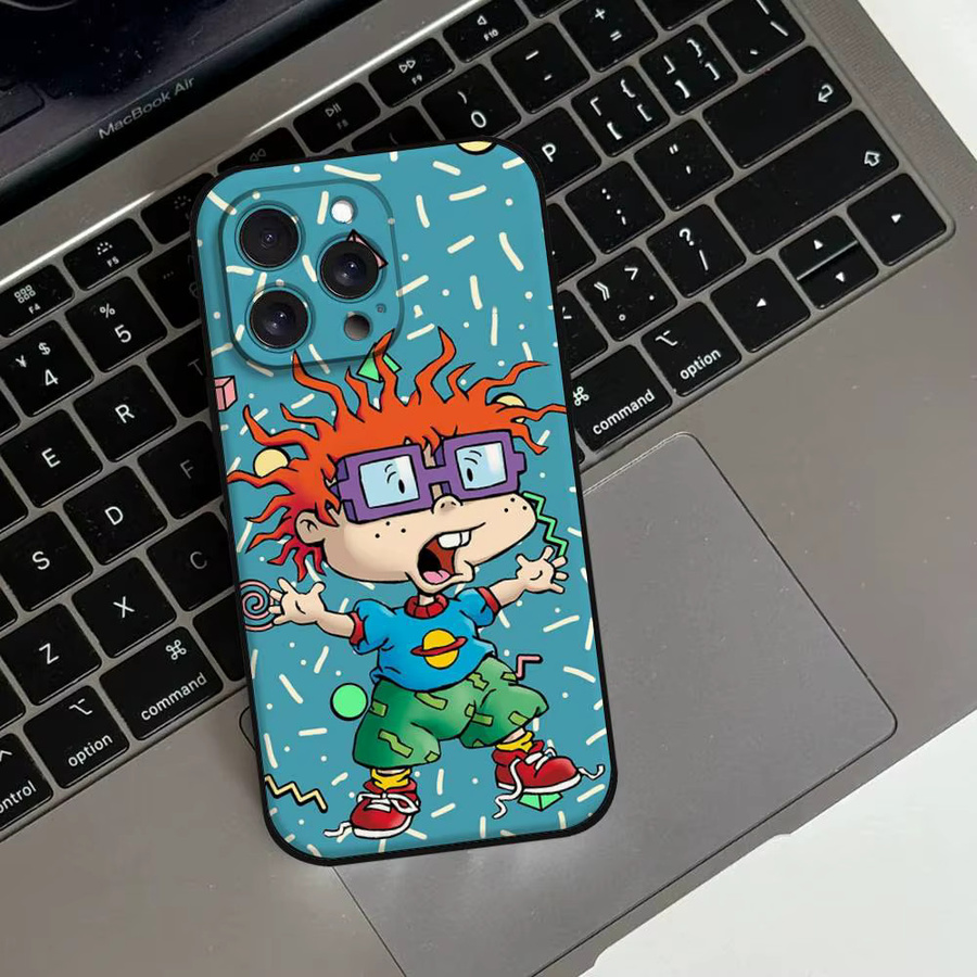 Schwarze Rugrats Cartoon Handyhülle für Apple iPhone 11 bis 17 Pro Max und Modelle - Bild 4