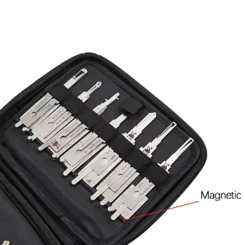 LISHI 2in1 Decoder-Set 28-teiliges Schlossöffner Werkzeug für HU66 HU64 HU101 HU100 in Silber - Bild 2