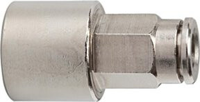 Riegler Gerade Steckverschraubung metallica aus Messing in Silber, G 3/8 Zoll, für Schlauch Durchmesser 12 mm - Bild 1