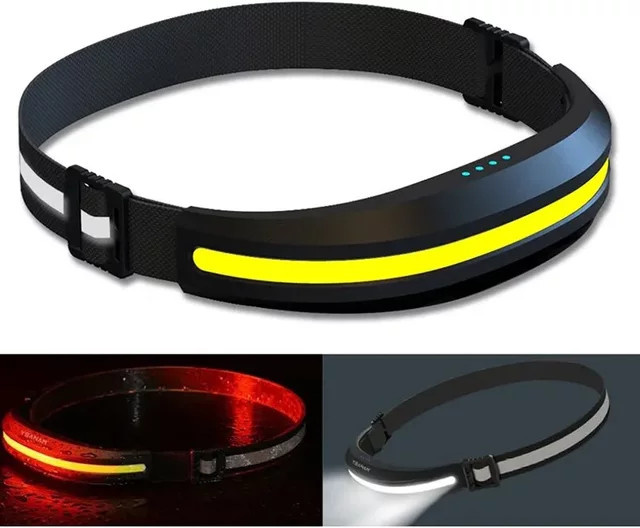 ESMARTER Tragbarer COB LED Scheinwerfer mit Rot und Weiß, Wiederaufladbares Flutlicht für Outdoor, Camping und Angeln - Bild 1