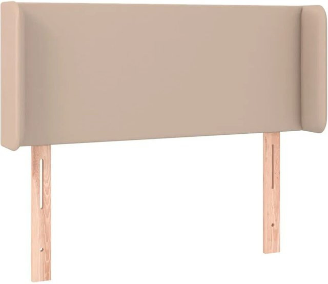vidaXL LED Kopfteil aus Kunstleder in Cappuccino-Braun mit integrierter Beleuchtung und USB-Ladeport, B/T/H: 103 x 16 x 78/88 cm - Bild 1