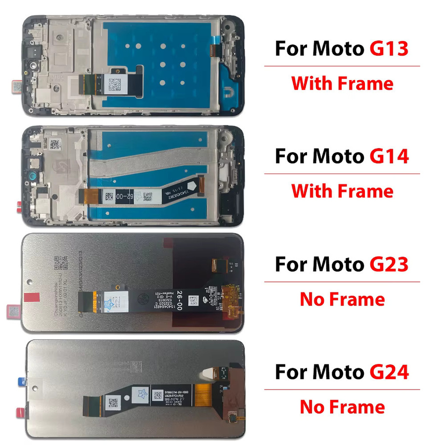 Motorola Ersatz-LCD-Display mit Touch-Digitizer-Einheit für Moto G13 G14 G15 Power G23 G24 G34 G73 G75 - Bild 3