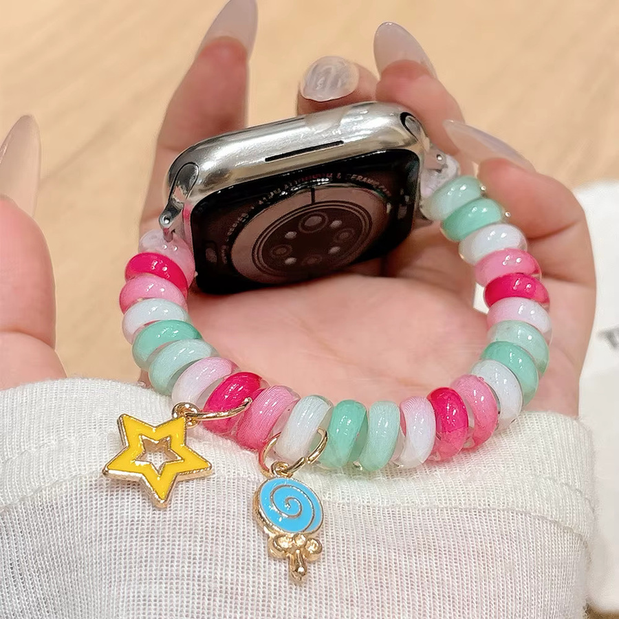 I LOVE LUO Scrunchie-Armband für Apple Watch, Unisex, Bunt - Bild 1