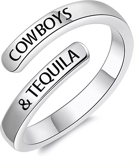konminry Wrap Ring, Edelstahl, Silber - Bild 1