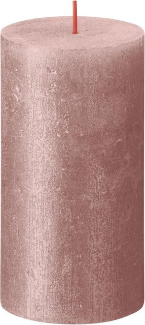 Bolsius Rustik-Kerze Shimmer in Rosa, Durchmesser: 6,8 cm, Höhe: 13 cm - Bild 1