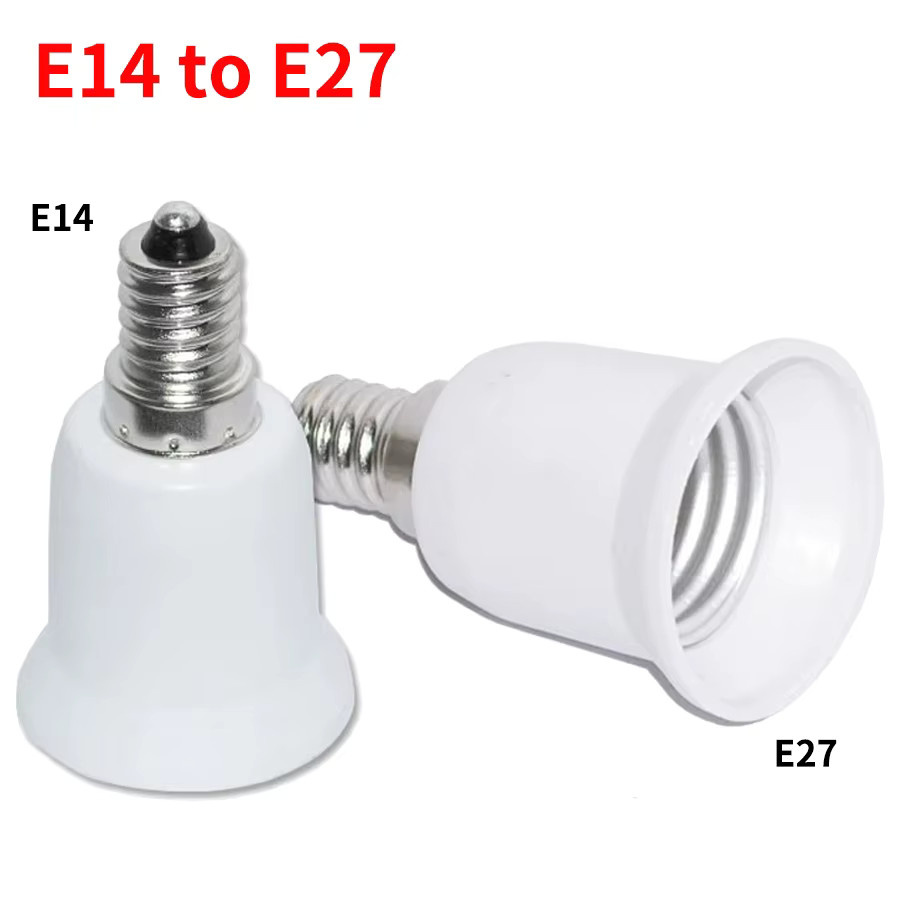 GGBEE E14 zu E27 Lampenfassung Konverter Adapter in Weiß - Bild 2