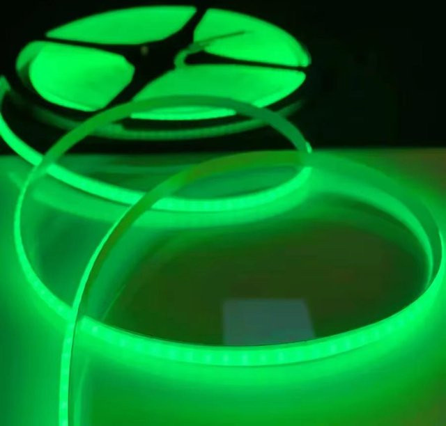 GuangZhouZhenqin COB LED Streifenlicht Grün, 10m Flexibles Bandlicht mit 240 LEDs, 220V Lineare Beleuchtung, RA95, IP20 - Bild 1