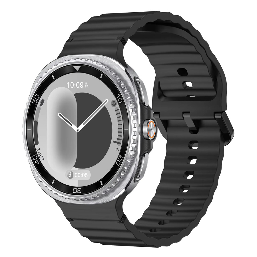 Samsung Uhrenarmband Silikon, Schwarz, Unisex - Bild 1