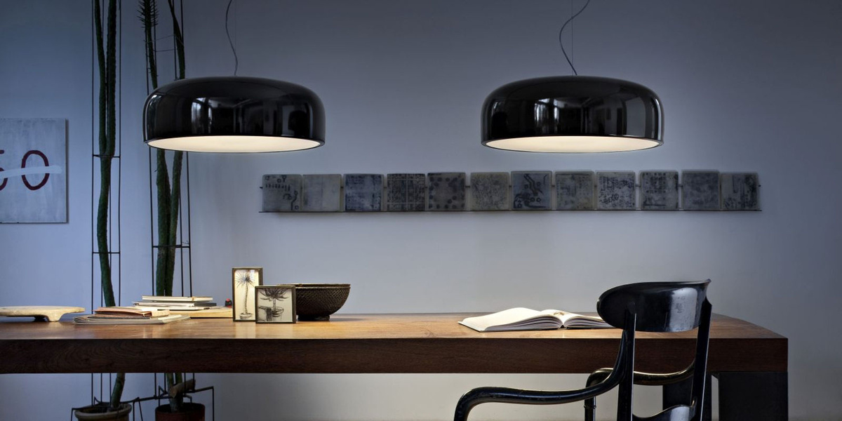 Flos Smithfield S Hängeleuchte in Schwarz aus Aluminium und Methacrylat, dimmbar mit E27 Fassung - Bild 2