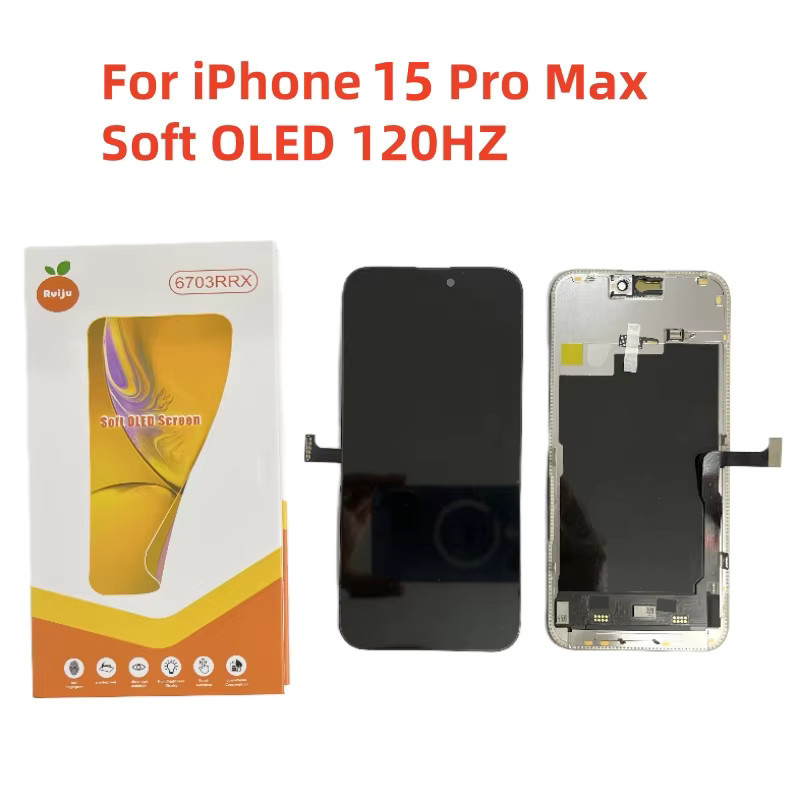 DALESIMEI Ersatzdisplay für iPhone 15 Pro Max mit 3D Touch Digitizer und OLED Incell LCD in Schwarz - Bild 3