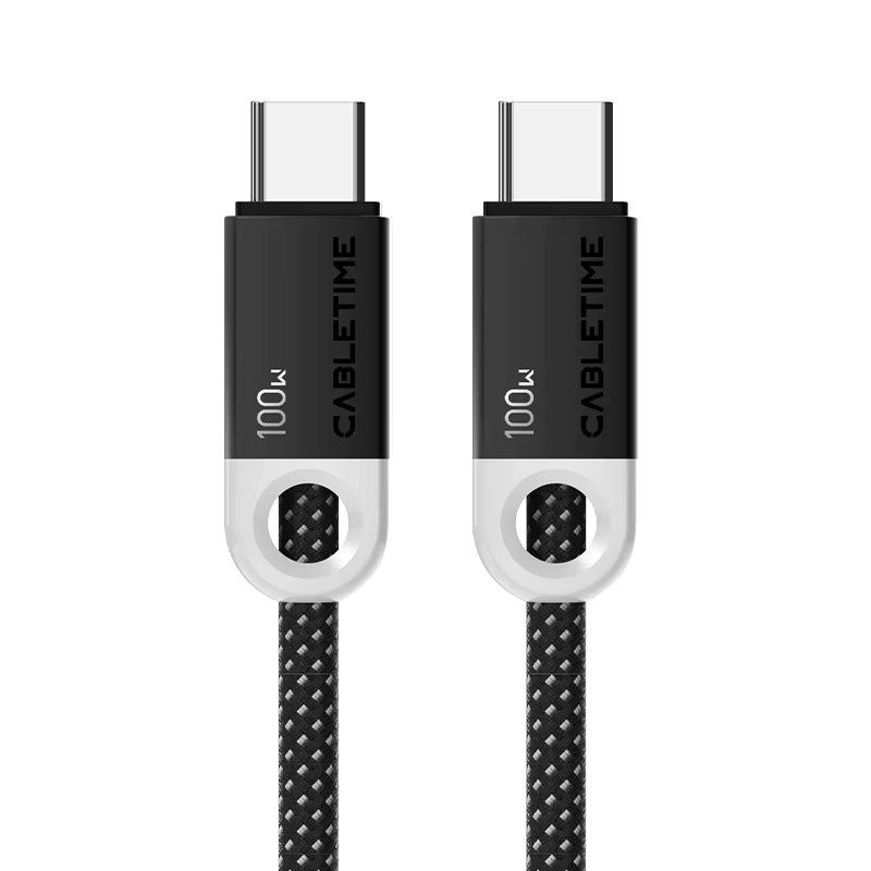 CABLETIME USB-C Schnellladekabel 100W in Schwarz für iPad, MacBook Pro, Xiaomi, Samsung und Huawei - Bild 6