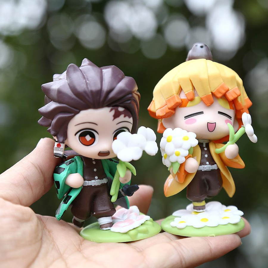 Yiran toy 1 Demon Slayer Modell Statue 6-teiliges Set - Bild 4