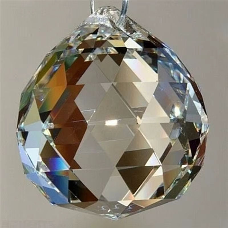 Transparente Kristall-Glaskugeln als hängende Prismen für DIY-Kronleuchter und Vorhangdekoration, Durchmesser: 30 mm oder 40 mm - Bild 5