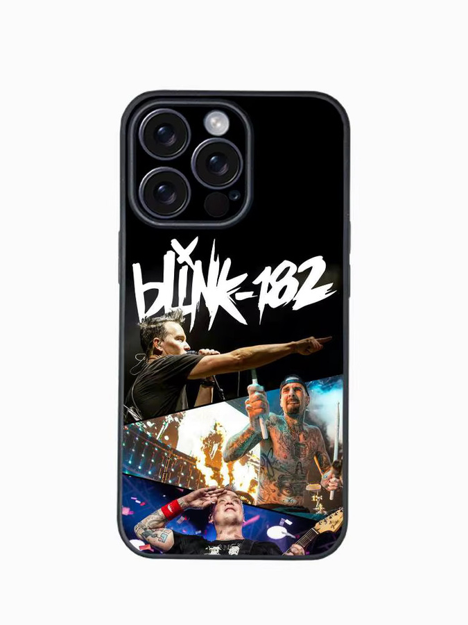 B-Blink 182 Rock Band Handyhülle für Apple iPhone 11 12 13 14 15 16 Pro Max Plus mit Protect Plating in Multicolour - Bild 4