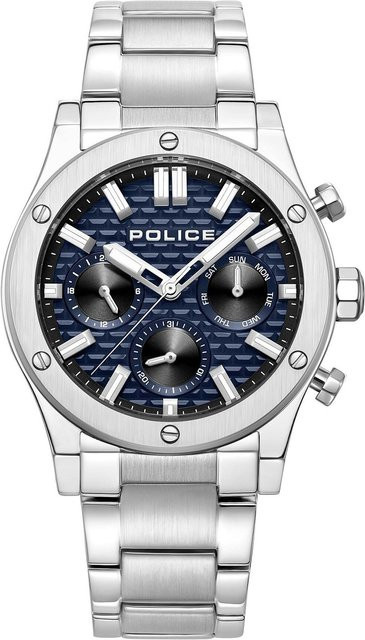 Police Herrenuhr, Quarz, Edelstahl, 42 mm, Lila, 5 ATM - Bild 1