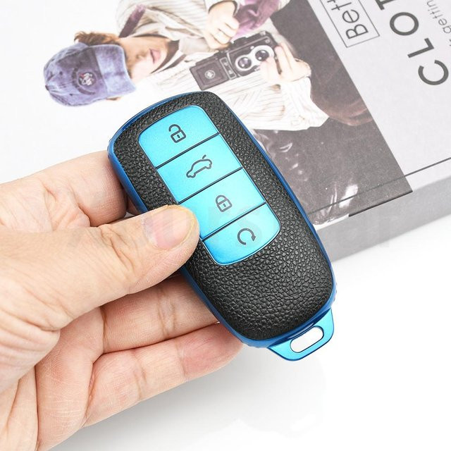 Schutzhülle aus TPU für Chery Auto Schlüssel in Blau für Tiggo 8 Plus, Tiggo 8 Pro, Tiggo 7 Pro, Max, Omoda 5 und C5 - Bild 1