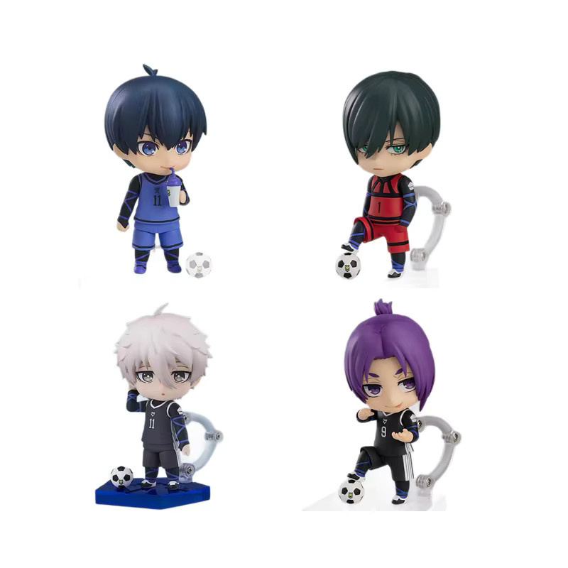 Bandai Blue Lock Q-Version Anime-Figuren Isagi Yoichi, Mikage Reo, Bachira Meguru, Modellpuppen, Set / Bundle - Bild 3