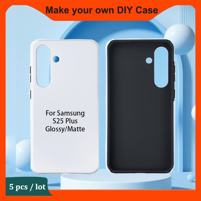5 Stück leere Sublimations-Handyhüllen für Samsung Galaxy S26 S25 Ultra A54 A35 A25 aus weißem PC Hardcase für individuelle Fotodrucke - Bild 1