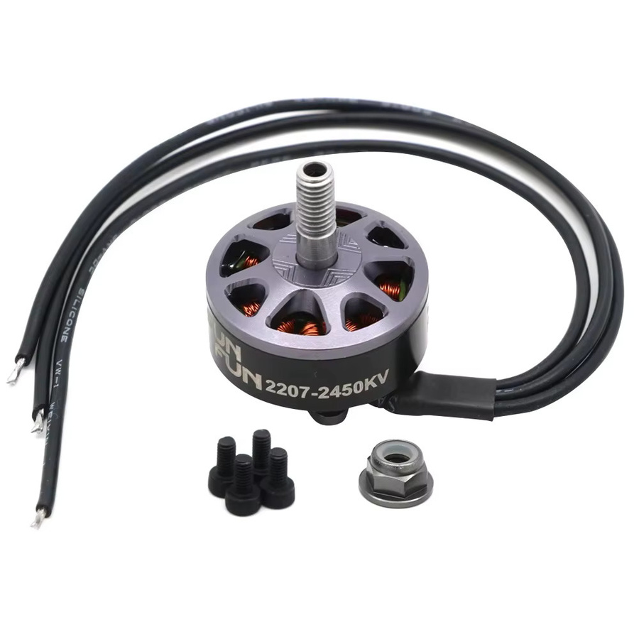 SUN FUN 2207 FPV Racing Brushless Motoren Set mit CW-Gewinde in Schwarz für RC Drohnen und Quadcopter Ersatzteile, 4 Stück - Bild 2