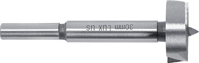 LUX-TOOLS Forstnerbohrer aus Stahl in Silber, Durchmesser: 30 mm, Tiefe: 90 mm - Bild 1