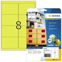 HERMA Neonetikett Gelb aus Papier B: 99,1 mm, H: 67,7 mm - Bild 1