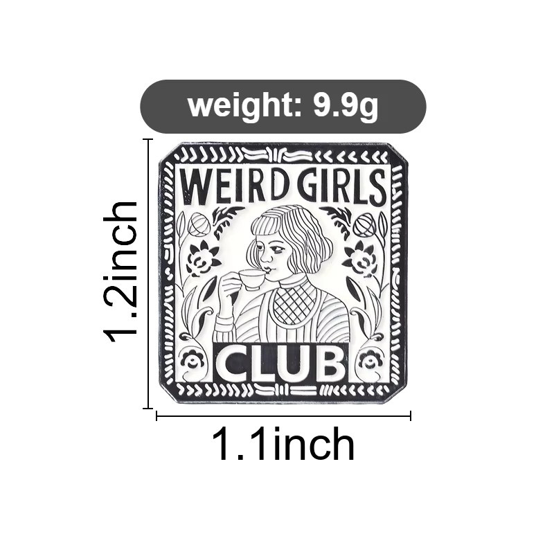 Weird Girls Club Emaille-Pins, Damen, Punk-Gothic - Bild 2