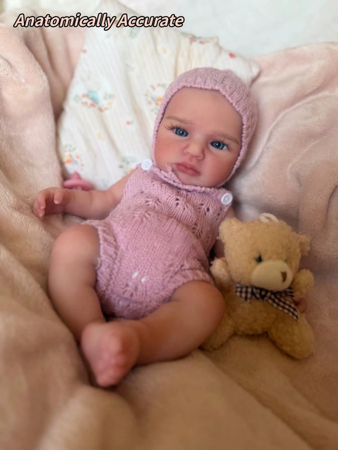 OtardDolls Awake Loulou Reborn Puppe, Vollsilikon, Weiche Neugeborenen-Babypuppe - Bild 3