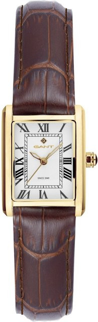 Gant Damenuhr Rhode Island Mini, Quarz, Edelstahl, 21 mm, Leder, Weiß - Bild 1