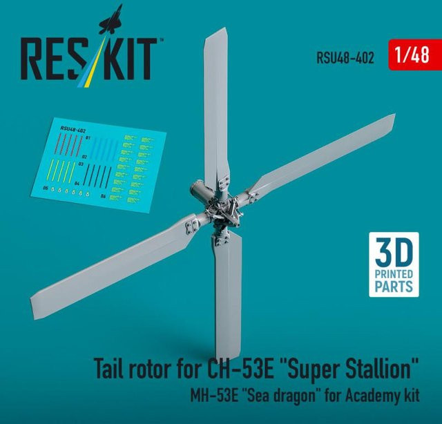 Academy Tail rotor for CH-53E Super Stallion, MH-53E Sea dragon, 3D printed - Bild 1