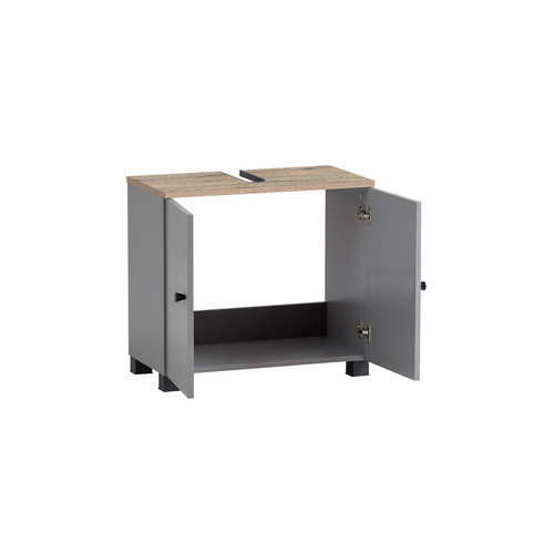 Schildmeyer Waschbeckenunterschrank Lugo in Platingrau, B/H: 59,8 x 62,4 cm - Bild 2
