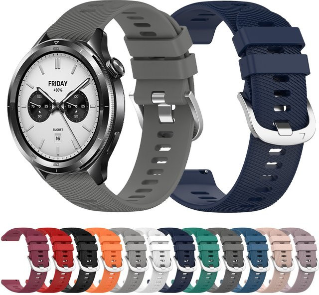 Xiaomi Uhrenarmband Silikon, 22mm, Schwarz, Unisex - Bild 1