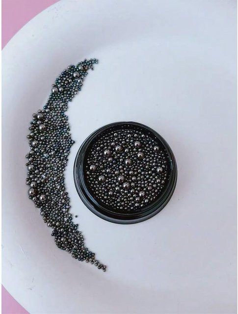 OTRESS Nagelzubehör, 3D Runde Design Nägel, Gold, Silber, Schwarz, Glänzend - Bild 1