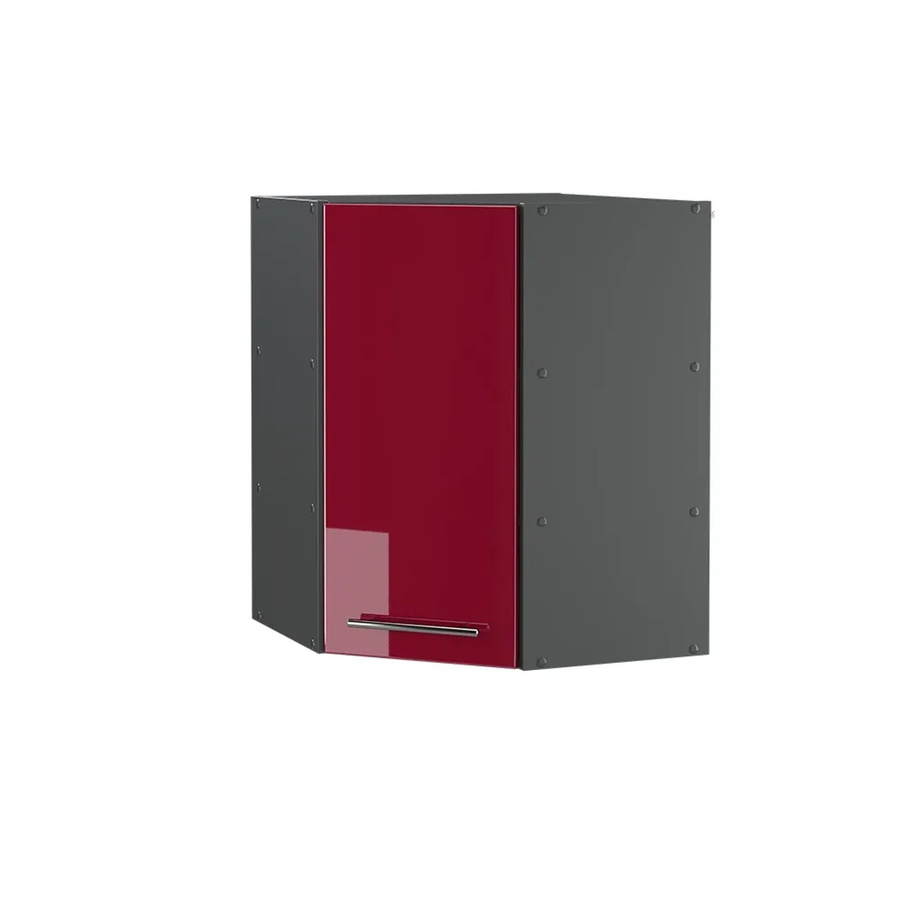 Vicco Eckhängeschrank Fame-Line Küchenschrank Bordeaux Hochglanz Anthrazit Breite: 57 cm - Bild 2