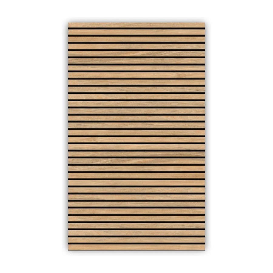 Walllux Duschrückwand Eiche Streifen in Holzoptik aus Alu-Verbund, Farbe Braun, B: 125 cm, H: 210 cm, Dicke: 3 mm - Bild 2
