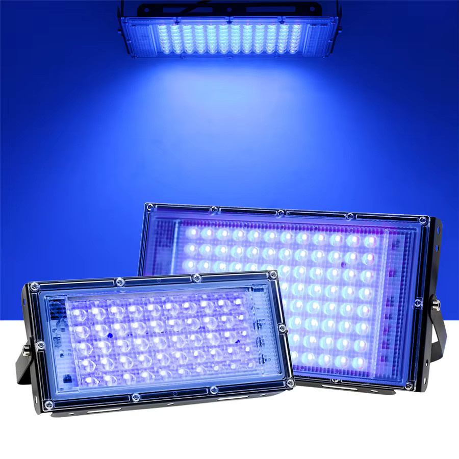 PAMNNY UV LED Flutlicht Schwarz Wasserdicht für Outdoor Garten und Party - Bild 2