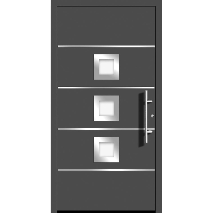 Aluminium-Haustür Splendoor Moderno in Anthrazit Metallic, Anschlag Rechts, B: 110 cm, H: 210 cm - Bild 2