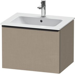 Duravit Waschtischunterschrank D-Neo wandhängend in Schwarz/Beige mit einer Schublade, B/T/H: 61,0 x 46,2 x 44,0 cm - Bild 1