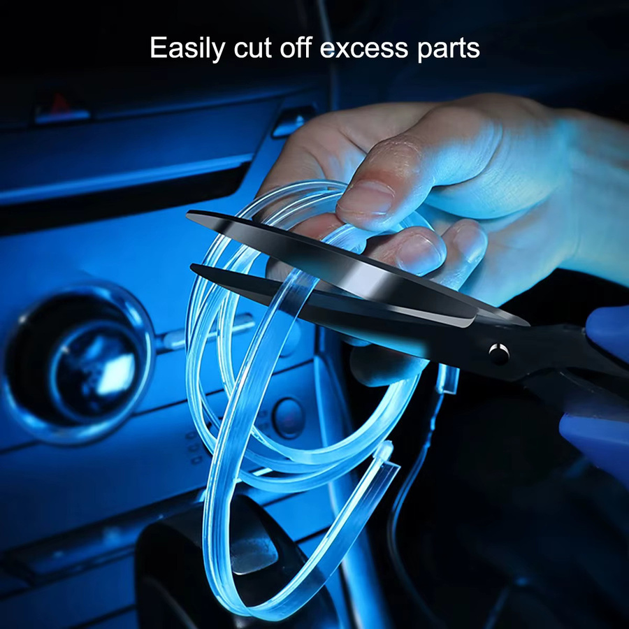 FILIPLI RGB LED Neon Flex USB Innenbeleuchtung für dein Auto mit App-Steuerung und selbstklebender Montage - Bild 2