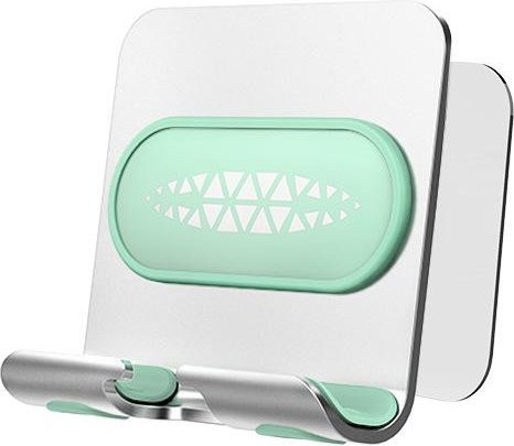 NATAWA Universal Handy Wandhalterung zum Stehen und Laden für Bad und WC in Grün - Bild 1