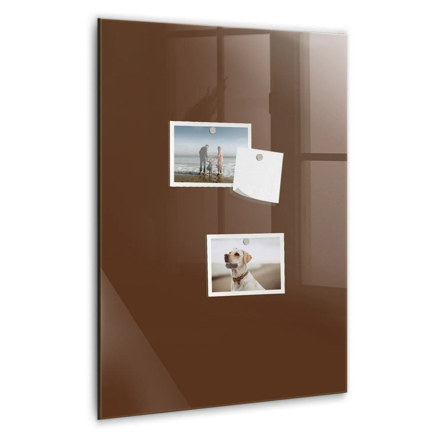 Tulup Magnettafel aus Glas in Braun, B: 40 cm, H: 60 cm - Bild 2